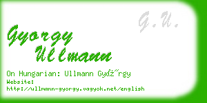gyorgy ullmann business card